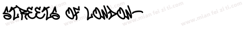 streets of london字体转换